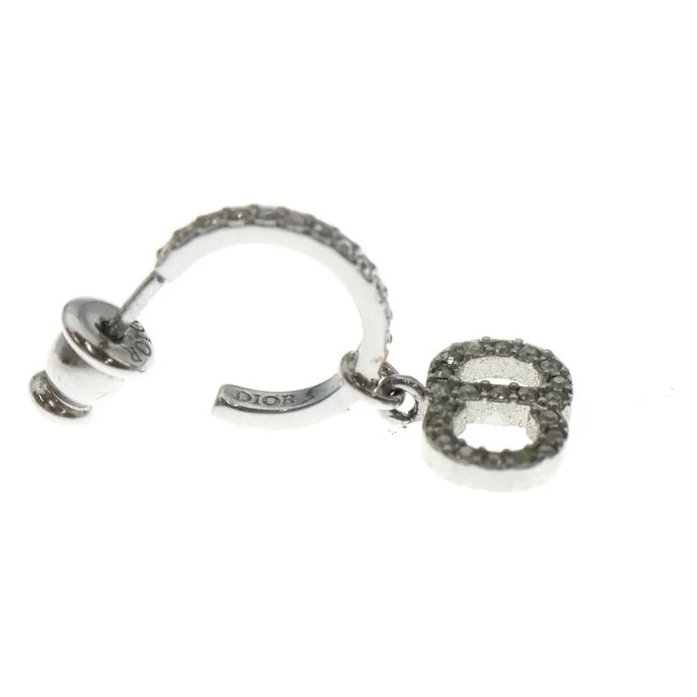 ★SOLD★ Dior Christian Clair D Lune Clair de Lune CD Logo Rhinestone Hoop - Picture 3 of 6